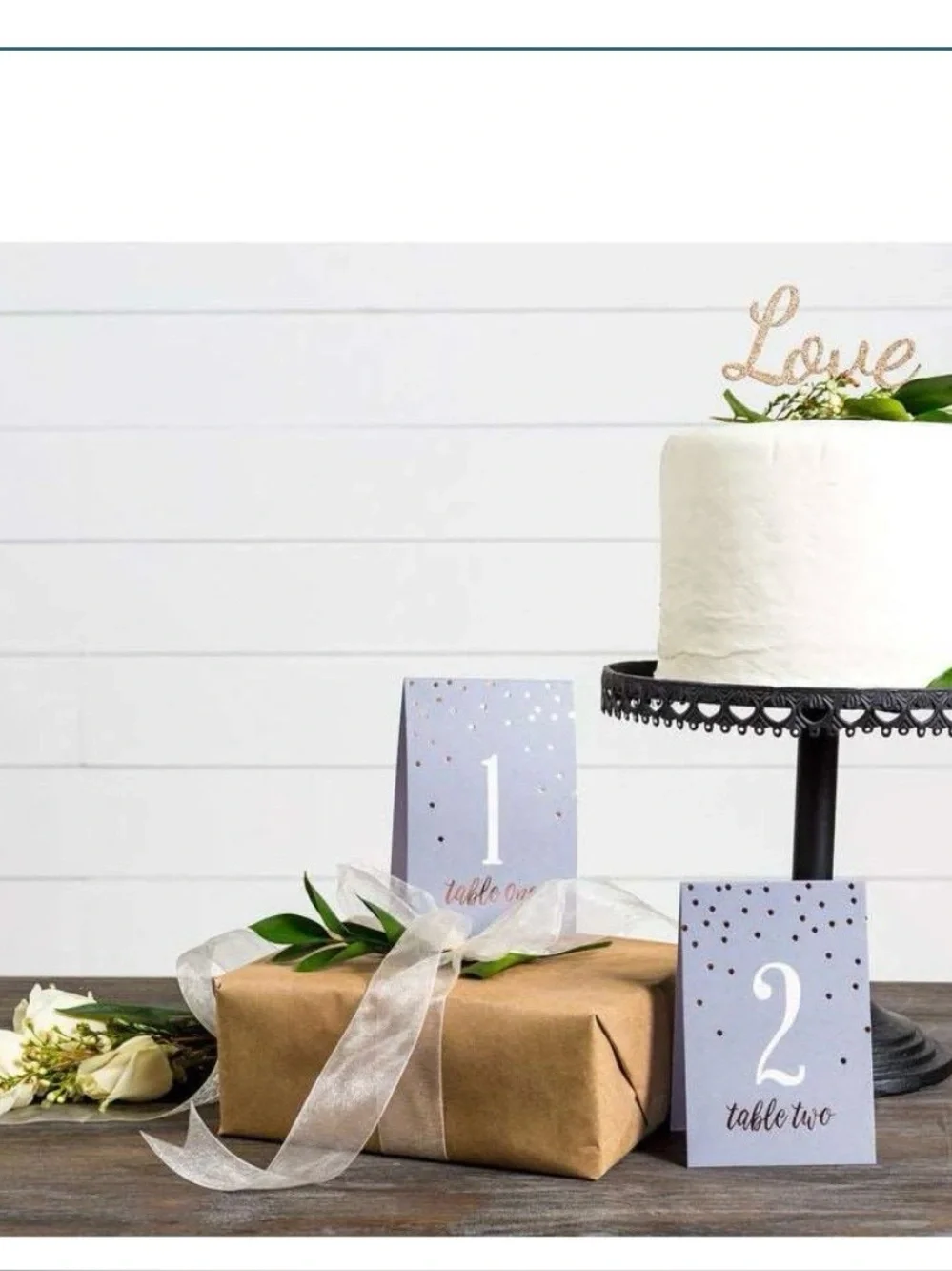 Paperlove Silver 'Forever Yours' Banner & Table Numbers Party Kit